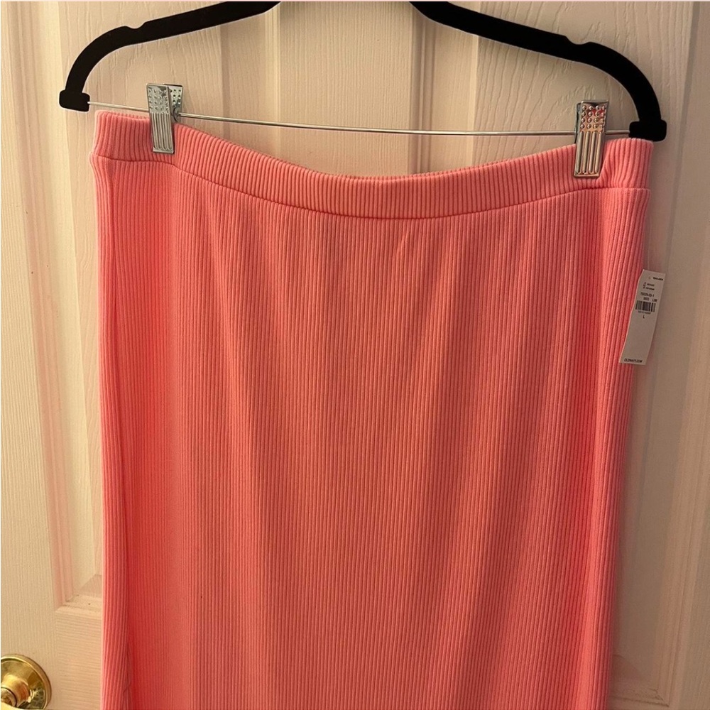 Old Navy Pink Ribbed Pencil Skirt
